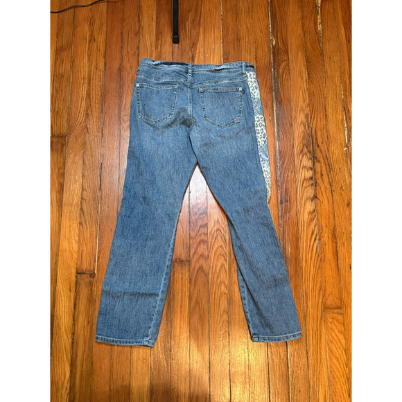 Pilcro Anthropologie Jeans Blue Slim Boyfriend Cropped Trendy The Letterpress - Picture 4 of 11